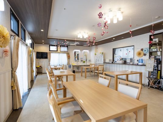明るい食堂
