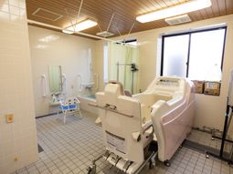浴槽と機能的設備の部屋
