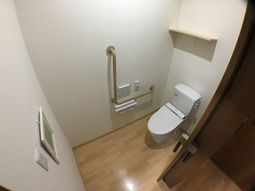 清潔なトイレの設備