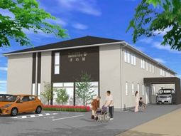 明るい外観の建物