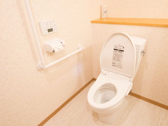 バリアフリー設計のトイレ
