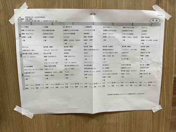 掲示の部屋案内