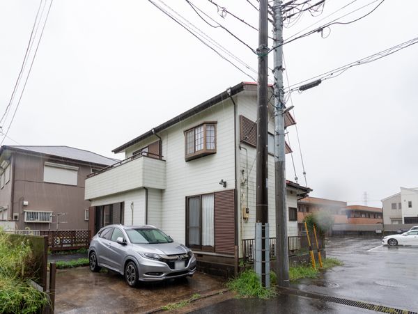 居室前の外観