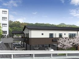 新しい建物の外観