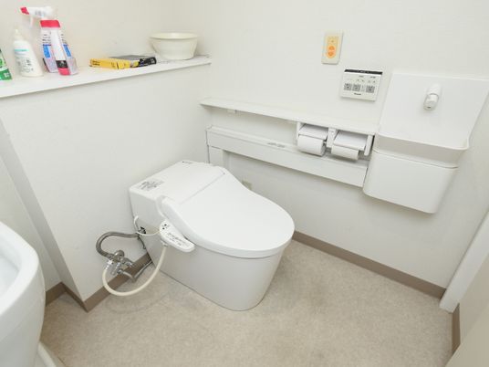 清潔なトイレの設備