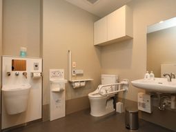 バリアフリー設計のトイレ