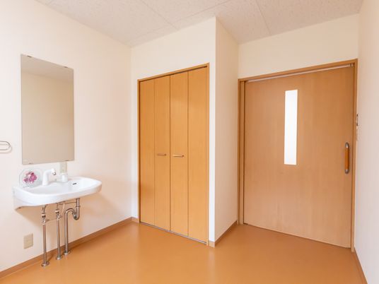 シンプルな洗面台
