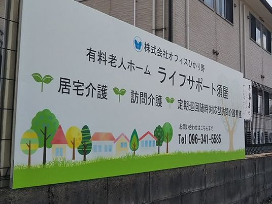 施設看板の外観案内  