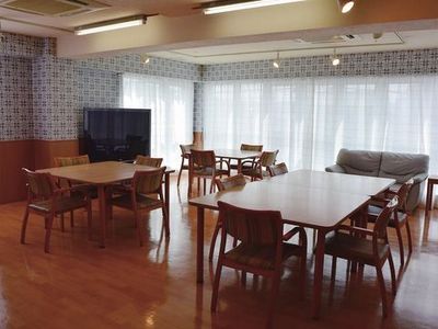 広々とした食堂のある職場
