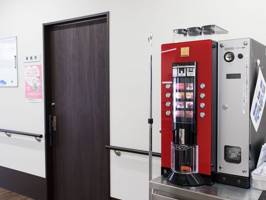 廊下のコーヒーマシン