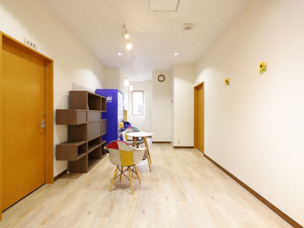 明るい休憩室