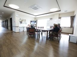 共有スペースでのふれあい