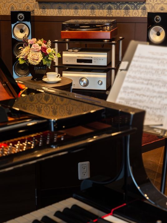 音楽リビング角度