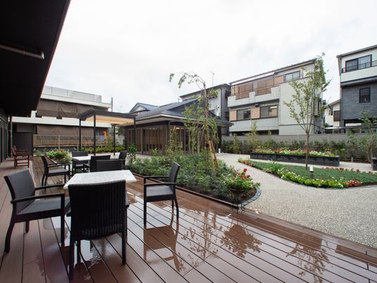 快適な中庭の様子