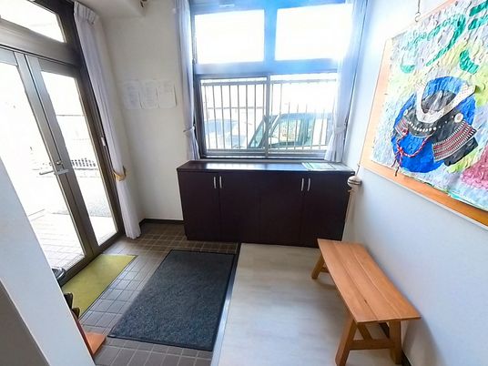 開放感あるエントランス