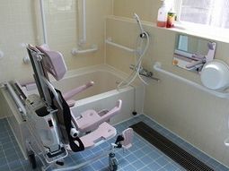 バリアフリーの整った洗面所