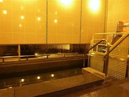 手すり付き清潔な浴室