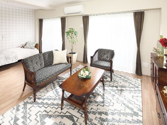 居心地の良い洋室の空間