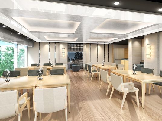 暖かみのある食堂空間