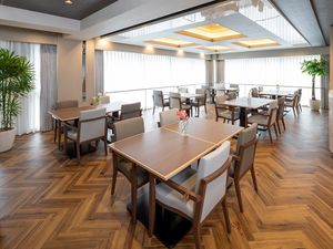 清潔感ある食堂の一角
