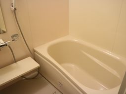 清潔な浴室の一角