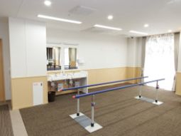 明るい機能訓練室