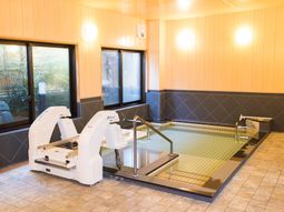 バリアフリー設計の浴室