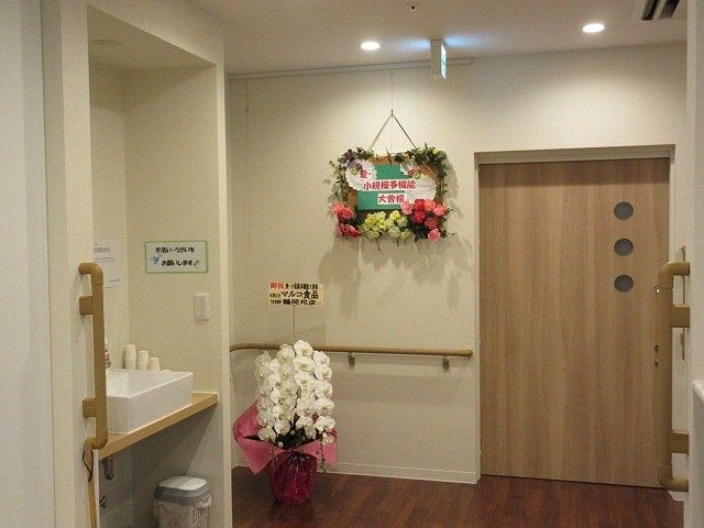 明るい廊下の出入口  
