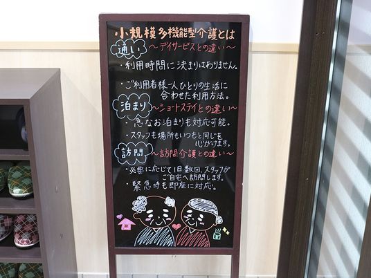 掲示物が見えるスペース  