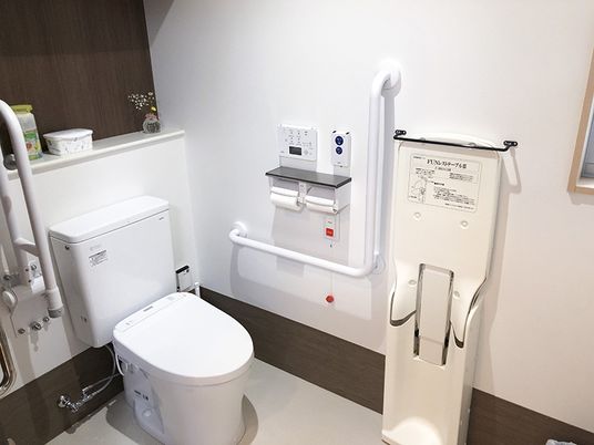 清潔なトイレ設備