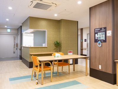 明るい共有スペース