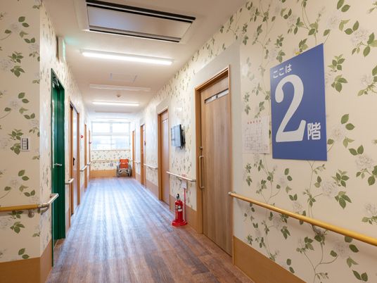 温かみのある廊下