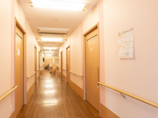 温かみのある廊下