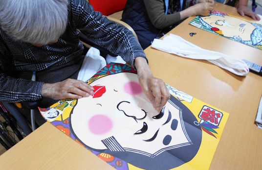 作品制作の様子