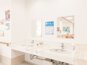 清潔な洗面台
