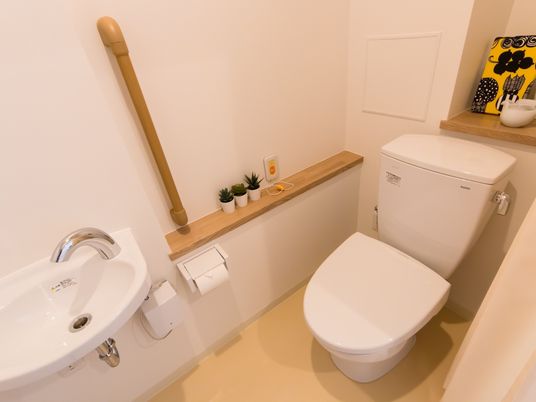 清潔な洗面トイレ空間