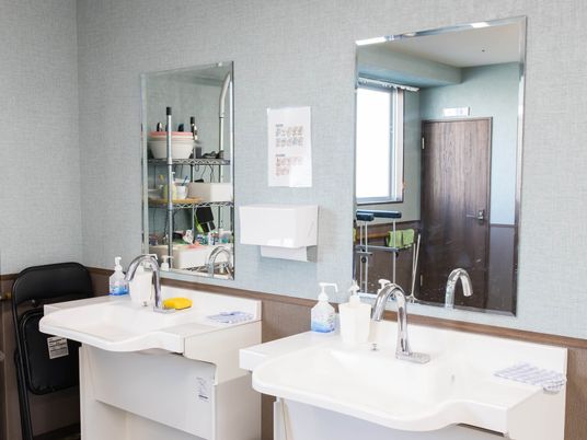 清潔感のある洗面台