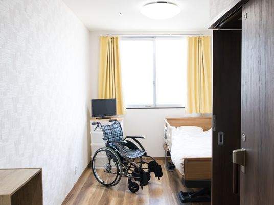 居室と車椅子