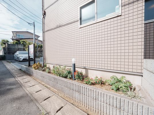 安らげる庭の風景