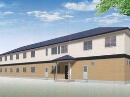 明るい施設の外観