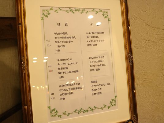 壁掛けの掲示物