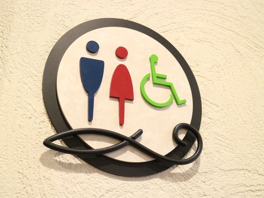 男女共用とバリアフリートイレ標識