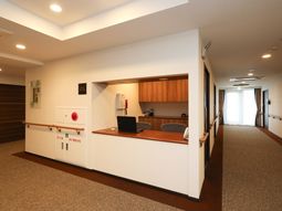 応接エリアの落ち着いたコーナー