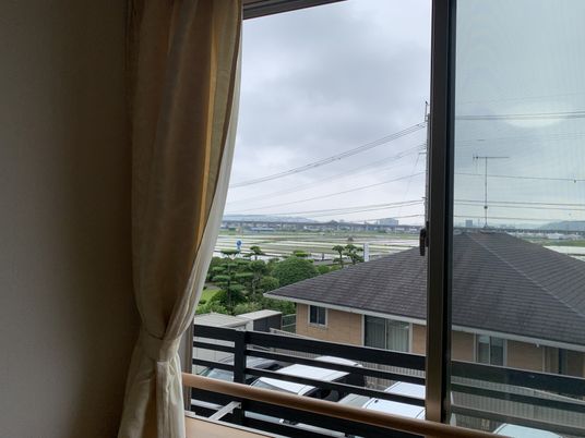 緑を望む窓辺