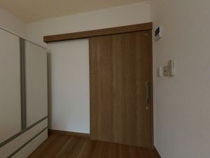居室の木目調ドア