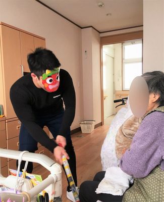 笑顔の和やかな居室