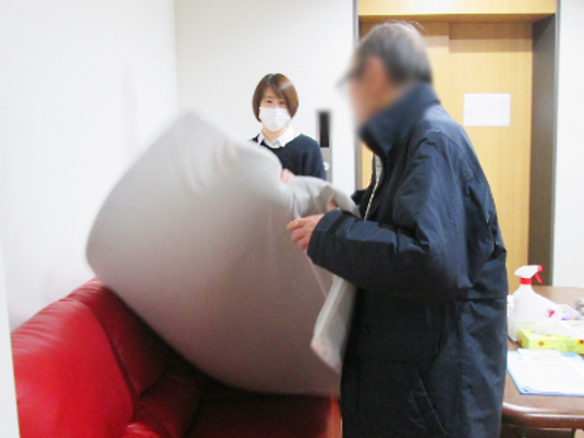 ソファのある区画  