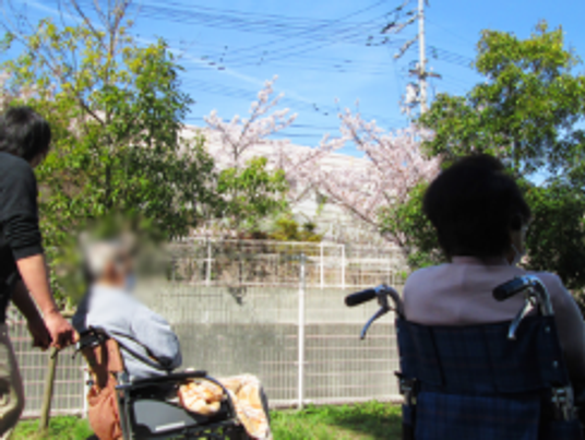 庭でのリラックス風景