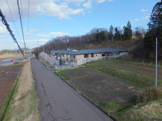 自然に囲まれた建物