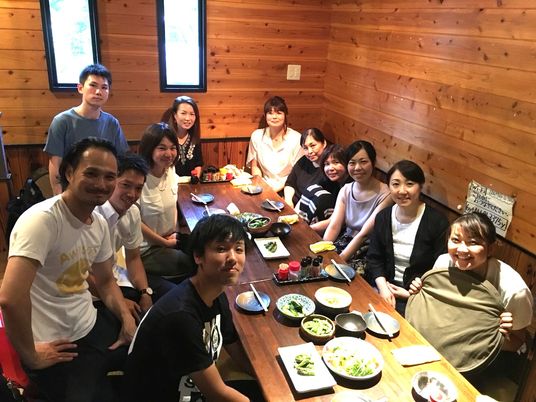 職員が集う食事の場  